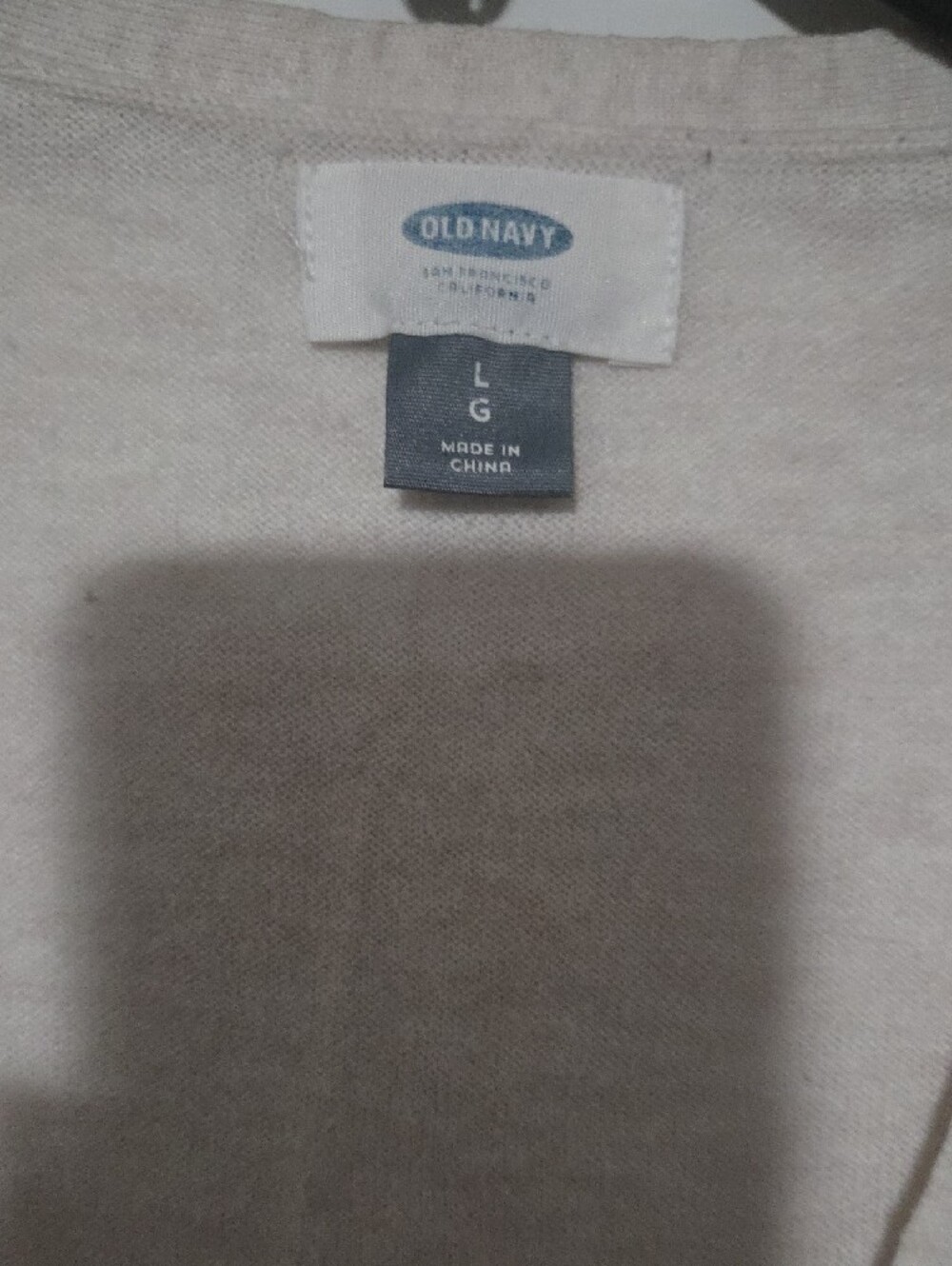 Old Navy Cream V-Neck Button Cardigan - Picture 2 of 2